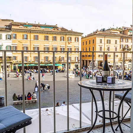 Cadensplace - Overlooking Piazza Navona By Dbalconycollection Διαμέρισμα